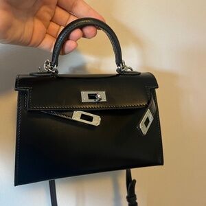Box Leather Mini Kelly